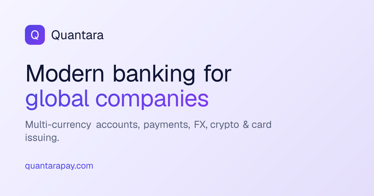 Quantara — Modern Banking for Global Companies